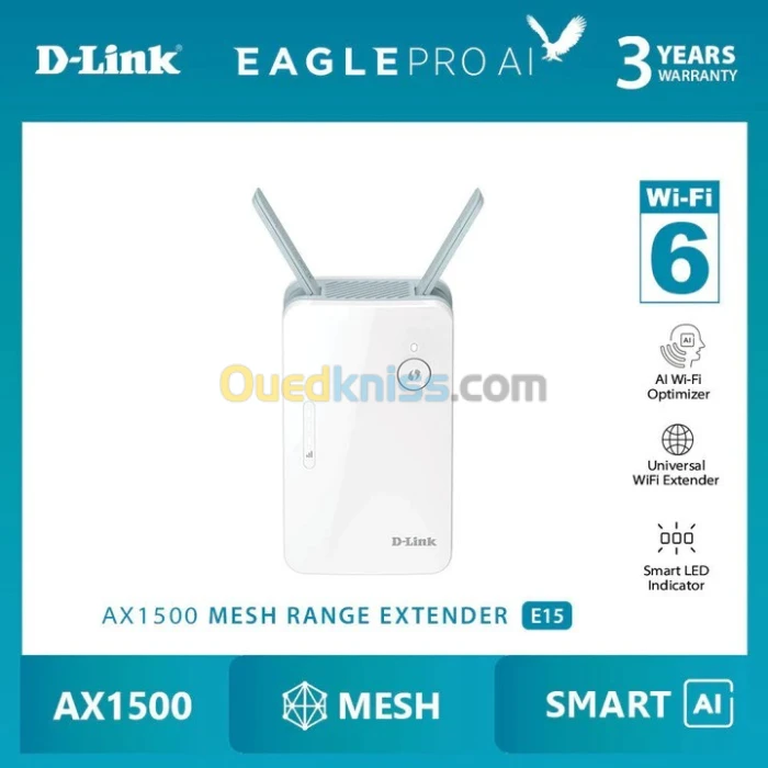 Répéteur D-LINK Mesh AX1500 E15 WIFI 6