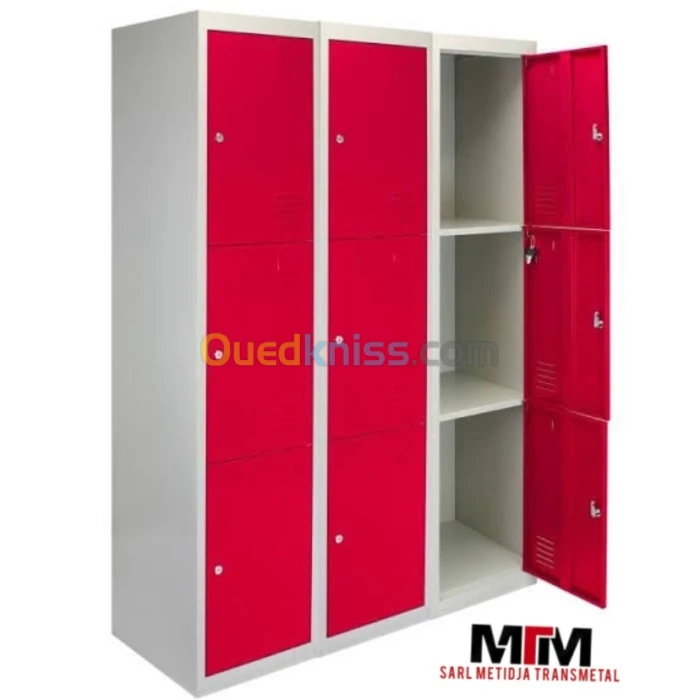 Armoire Multicases, Vestiaire Métallique, Classeur Métallique porte Document et Clapper 10 cases
