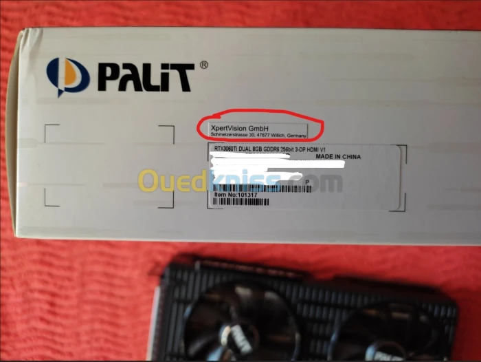 Palit GeForce RTX 3060 Ti Dual 8GB GDDR6 (importée d'Allemagne)