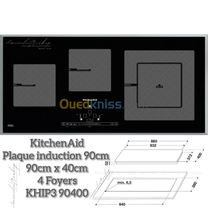 KitchenAid Plaque induction 90cm