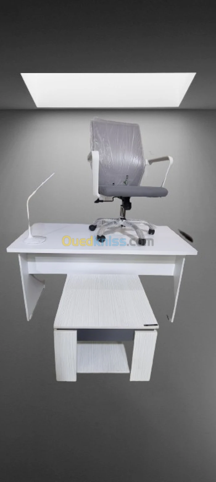 Ensemble Bureau & chaise Table Basse Balnc