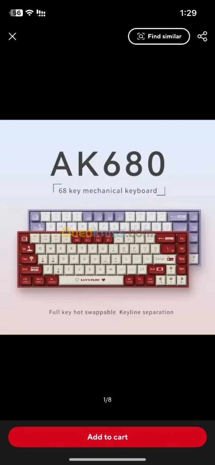 Keyboard mechanical Ak 680