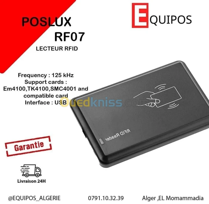 LECTEUR RFID 125KHZ POSLUX RF-07
