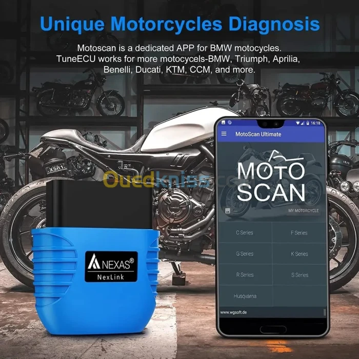 NEXAS NexLink Auto-moto Scanner MultiMarque