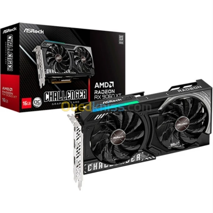 Carte graphique ASRock AMD Radeon RX 9060 XT Challenger OC 16GB GDDR6