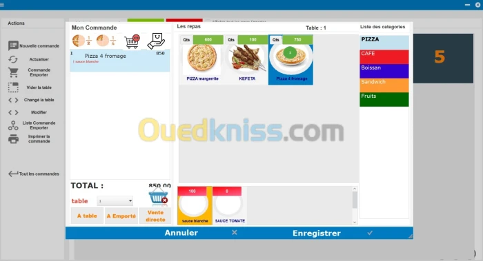 Logiciel De Gestion Pizzeria ,Cafeteria, Cremerie Et Restaurant