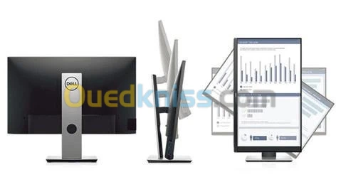 Ecran Dell 27'' Full HD IPS P2719H DisplayPort + 2 HDMI + 5 USB + Rotatif 45° + pivotant 90°