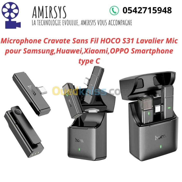 Microphone Sans Fil Pour Smartphone HOCO S31