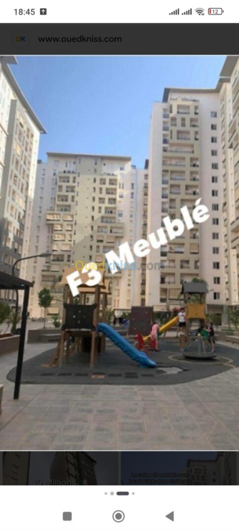 Location Appartement F3 Alger Birkhadem