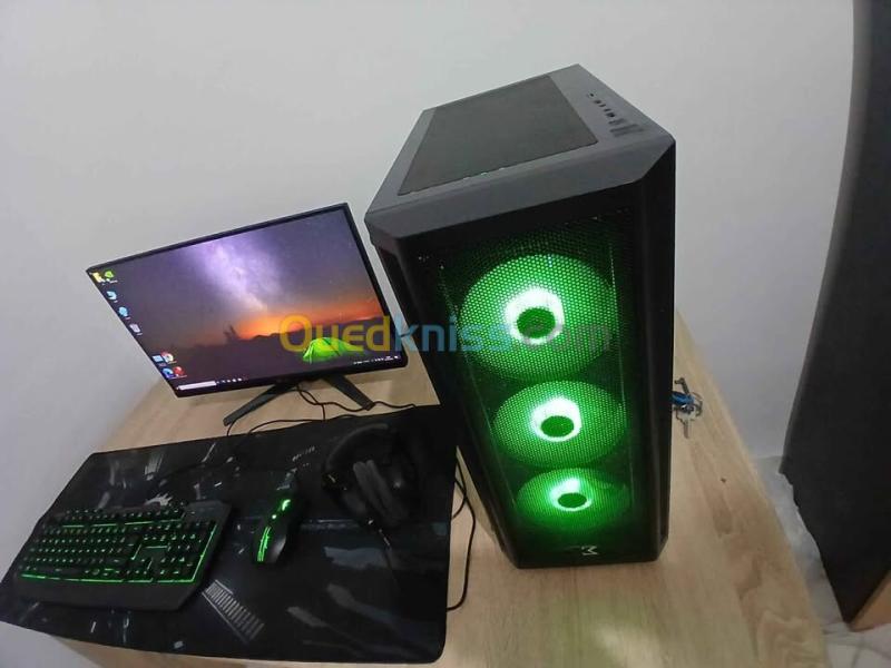 PC gamer complet RTX 5060 TI DDR7 avec écran et accessoires (clavier, souris+tapis, casque) 3