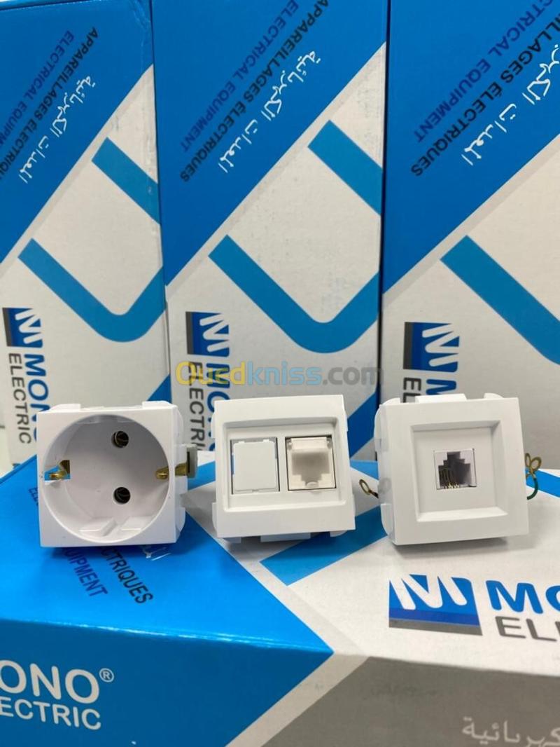 MONO ELECTRIC GOULOTE ET ACCESSOIRES ( prise rj45 - prise rj11 - prise électrique - goulotte... 3