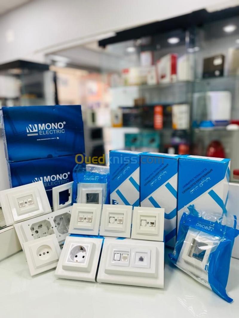 MONO ELECTRIC GOULOTE ET ACCESSOIRES ( prise rj45 - prise rj11 - prise électrique - goulotte...