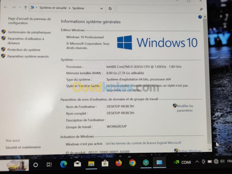 LENOVO THINKPAD T490S ULTRA SLIM I5 8EME / 8G / 256 SSD /14+ CARTABLE 6