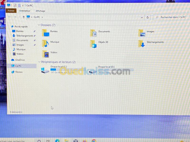 LENOVO IDEAPAD 3-17/  RYZEN 5 5500 12 COEURS  / 12G /512 SSD / 17.3 FHD ETAT NEUF 10