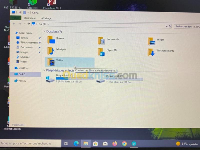 DELL LATITUDE 5580 / INTEL I5 7EME / 8 G / 256 SSD NVME / 15.6 +CARTABLE 8
