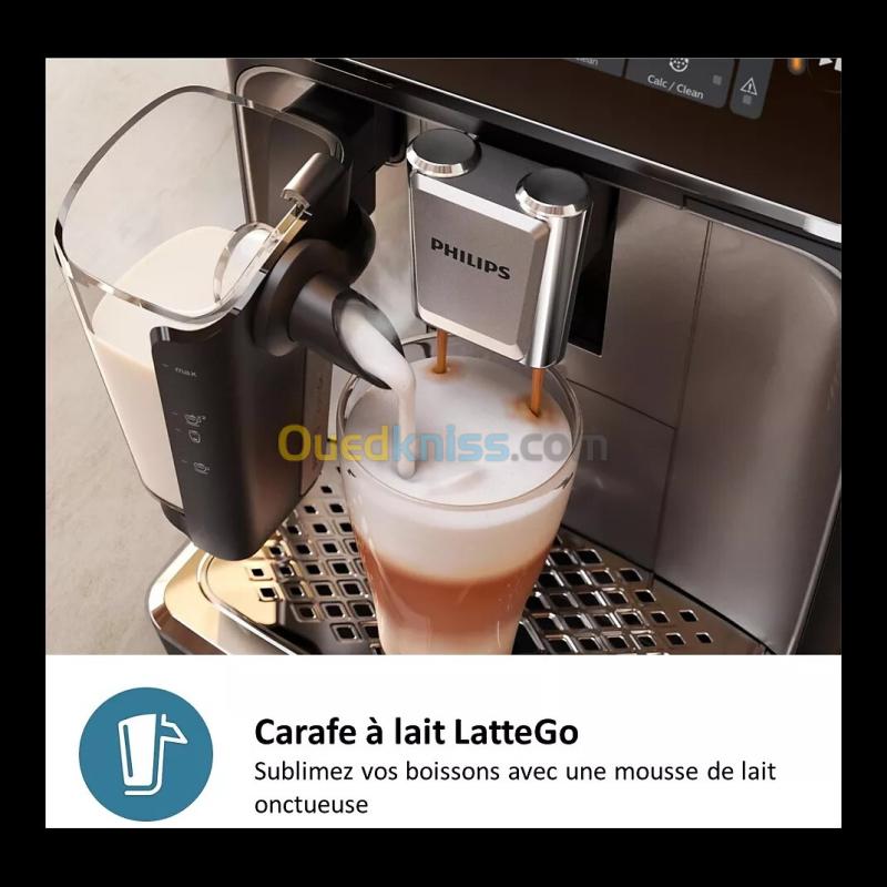Expresso Broyeur PHILIPS LatteGo SilentBrew EP4446/70 5