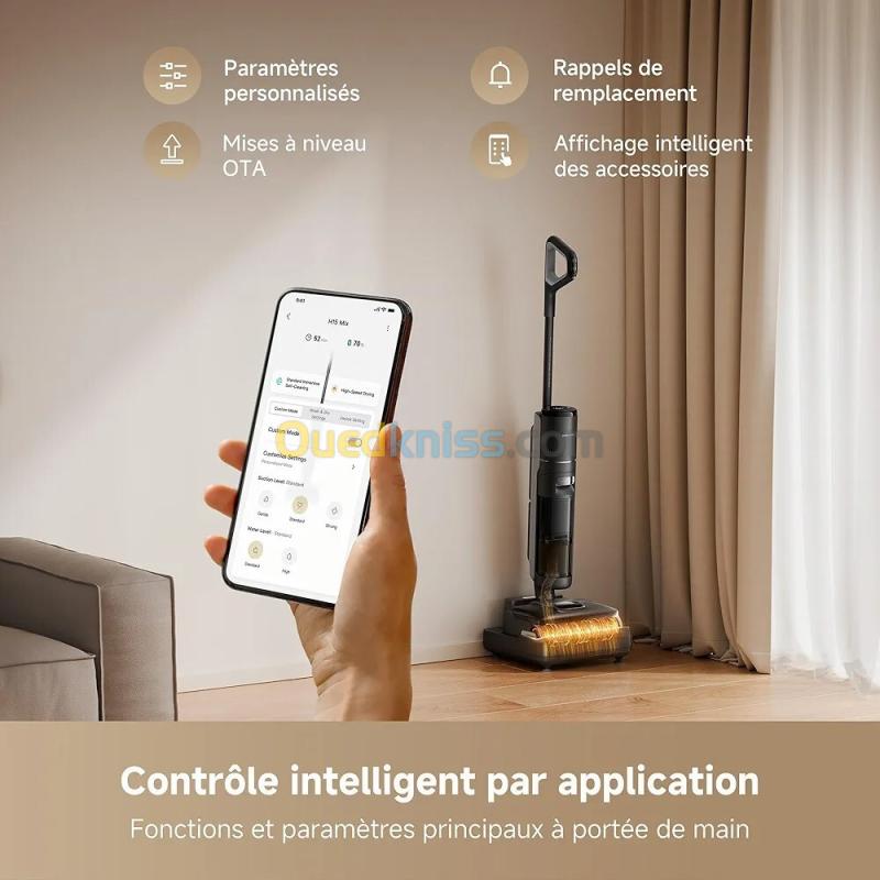 dreame H15 Mix Aspirateur Laveur 7-en-1 Bras robotique IA Nettoyage des Bords Triple 23 000 Pa 7