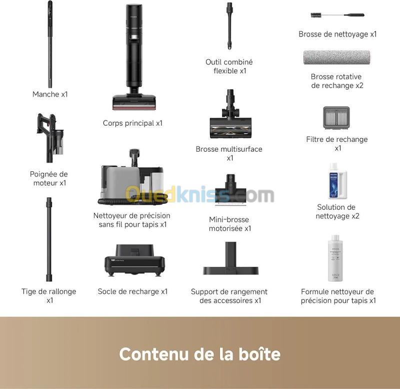 dreame H15 Mix Aspirateur Laveur 7-en-1 Bras robotique IA Nettoyage des Bords Triple 23 000 Pa 3