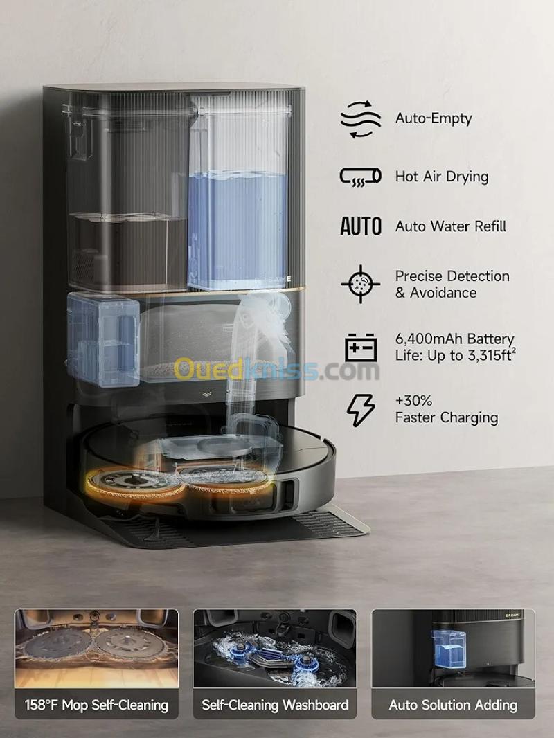 Dreame X40 Ultra Complete Black Robot Aspirateur Laveur 3