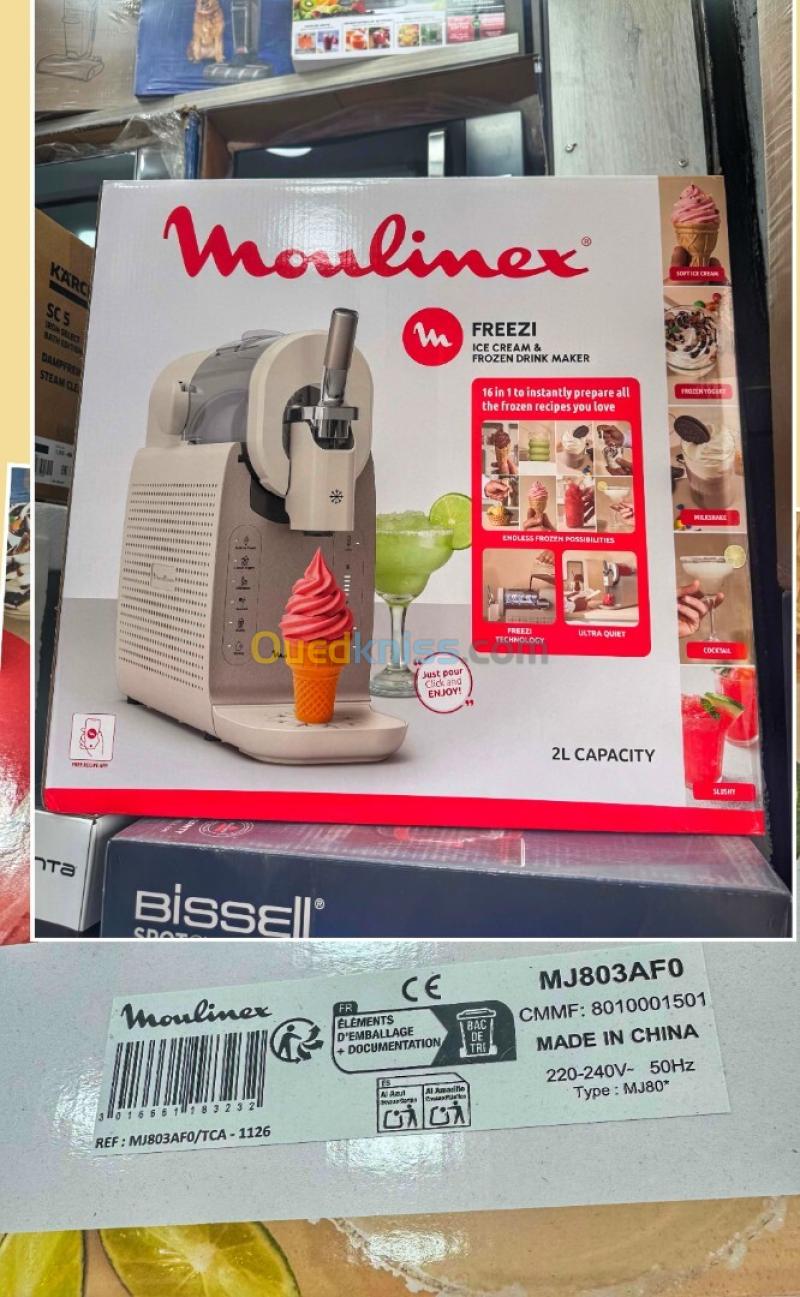 Moulinex Freezi Machine à glaces et boissons glacées 16en1 Desserts glacés