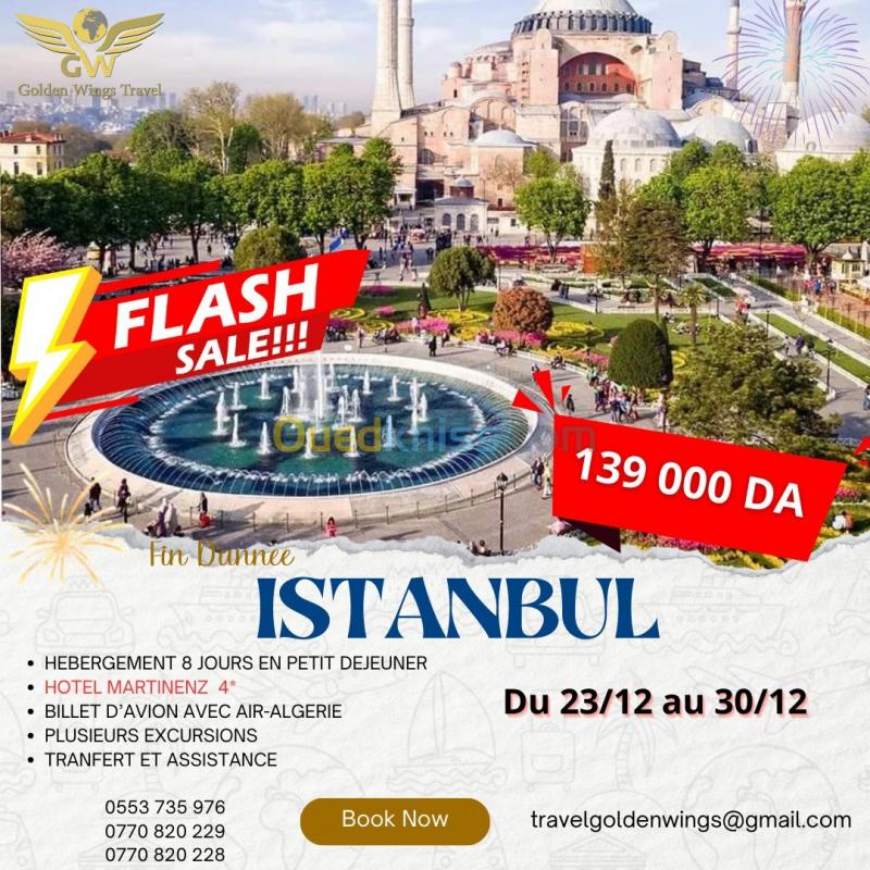  VENTE FLASH ISTANBUL Réveillon 2024