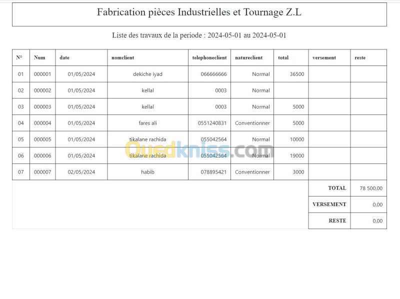 LOGICIEL GESTION ATELIER ET MAINTENANCE 8