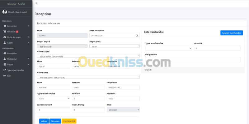 Logiciel gestion Transport marchandise 3