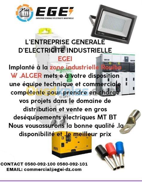  vente et distribution des équipements éléctriques 