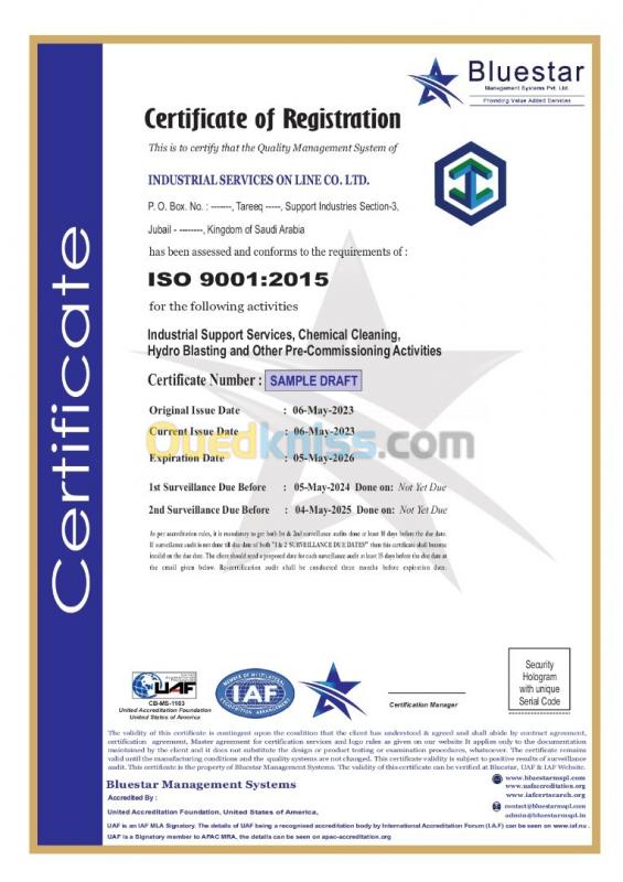  certification des systèmes de management iso 9001/14001/45001