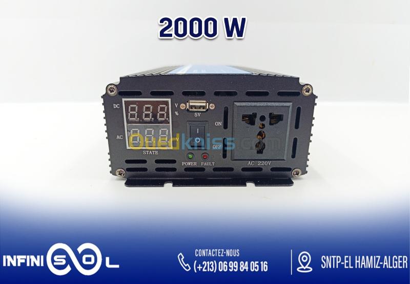 Convertisseur de courant 12V - Puissance 2000W 2