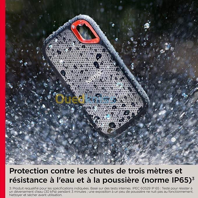 DISQUE DUR EXTERNE SANDISK EXTREME PORTABLE SSD 2TB 5