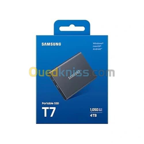 DISQUE DUR SAMSUNG EXTERNE SSD T7 4TB 3