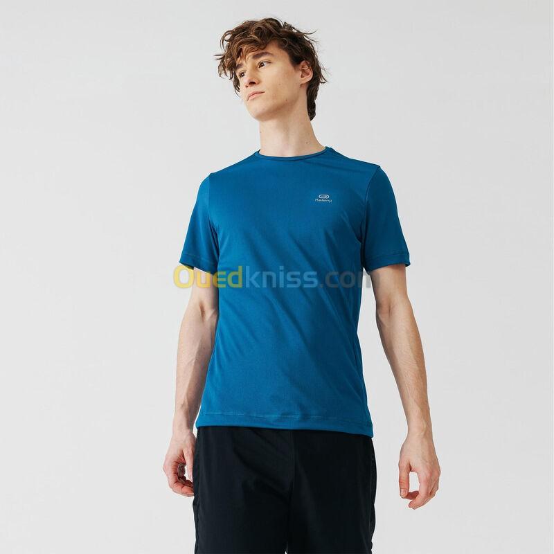  KALENJI T-Shirt Running Respirant Homme - Dry Bleu de Prusse