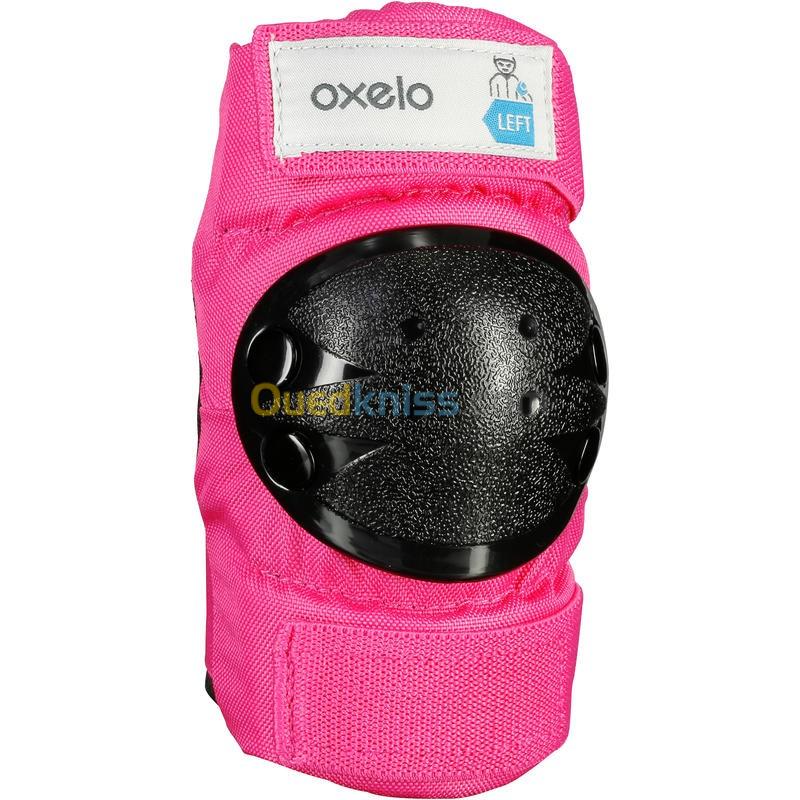  OXELO Set 3X2 Protections Roller Skate Trottinette Enfant Basic Rose
