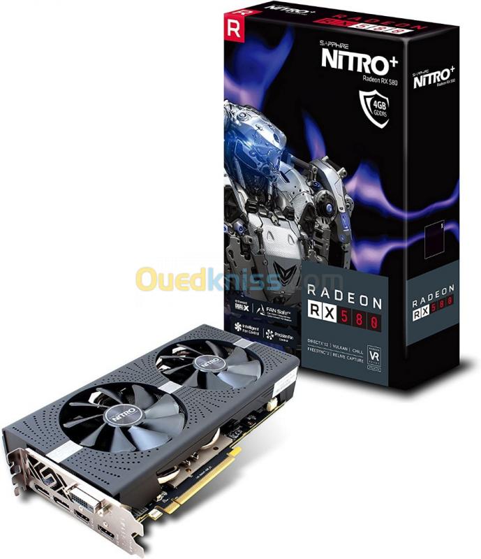  Saphire AMD NITRO+ RX 580 4G GDDR5 AVEC BOITE