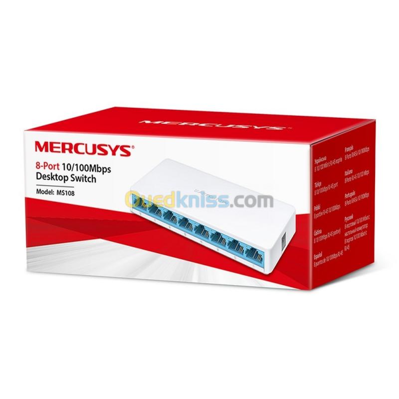  SWITCH MERCUSYS BY TP-LINK MS108 8-Ports 10/100Mbps Desktop