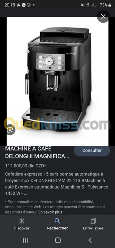  Machine a café Delonghi magnifica s 