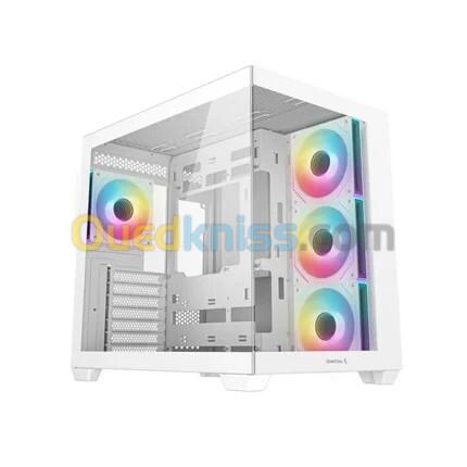 Boitier Deepcool CG530 4F aquarium 4 fan ARGB White
