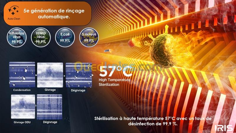 CLIMATISEUR IRIS AZAO+ PLUS 12000 BTU TROPICAL INVERTER BLANC 13