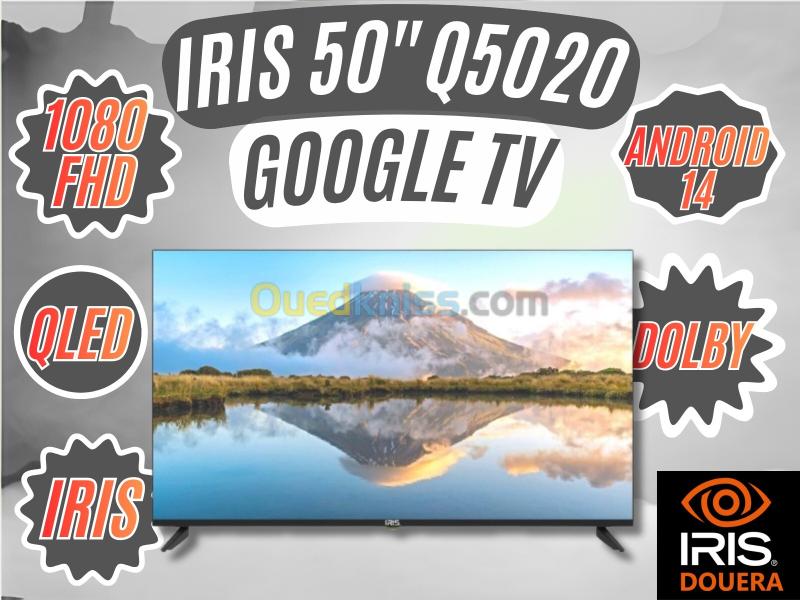 TELEVISEUR IRIS 50 Q5020 QLED ANDROID 14 GOOGLE TV 50POUCES FHD 14