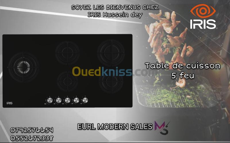 TABLE DE CUISSON IRIS 5 FEUX 90CM 2