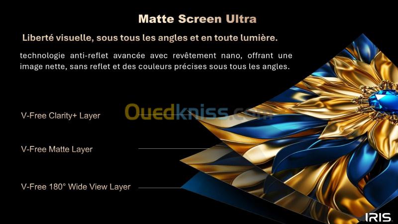 TELEVISEUR IRIS 65 S9800 QD-MINILED ANDROID 14 GOOGLE TV 65POUCES UHD 4K 144hz MATTE SCREEN 7