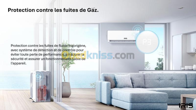 CLIMATISEUR IRIS SUPER AZAO+ PRO SMART WIFI 24000 BTU SUPER TROPICAL INVERTER T3 2025 BLANC 19