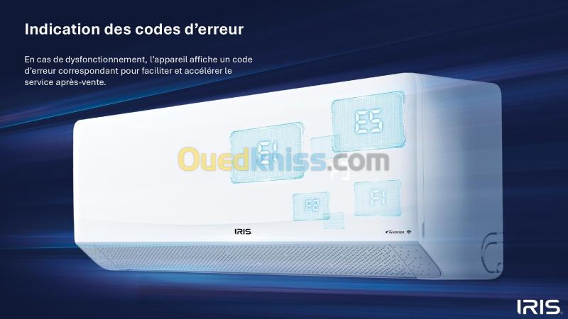 CLIMATISEUR IRIS SUPER AZAO+ PRO SMART WIFI 12000 BTU SUPER TROPICAL INVERTER T3 2025 BLANC 16