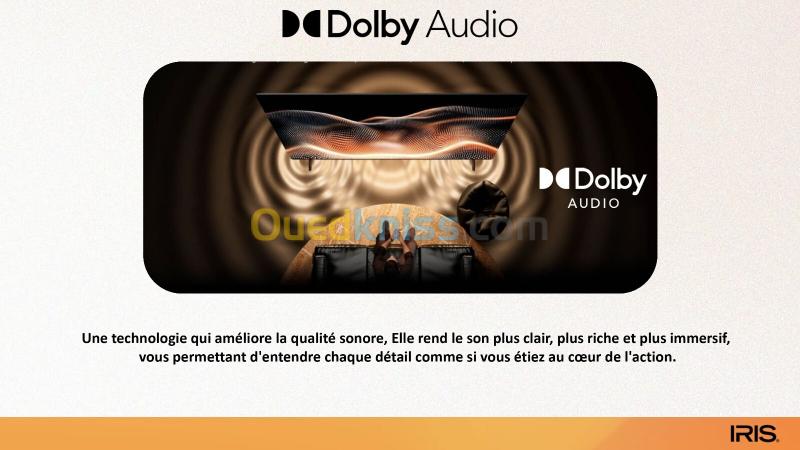 TELEVISEUR IRIS 60 Q7020 QLED ANDROID 14 GOOGLE TV 60POUCES UHD 4K 120Hz 8
