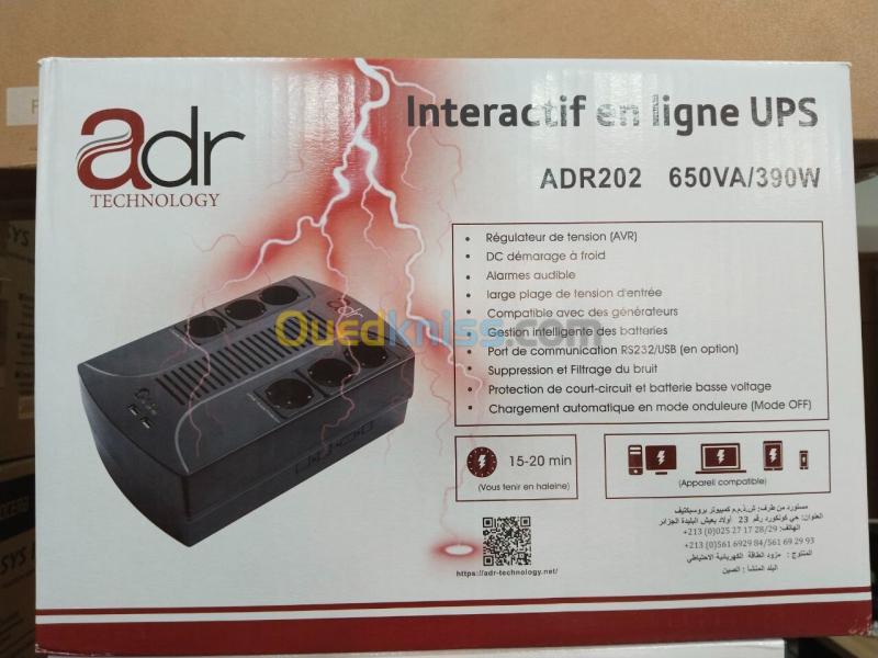 ONDULEUR ADR 650 VA/6 PRISES