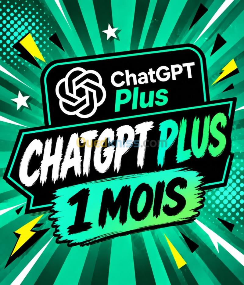 ChatGPT Plus 1 Mois - Compte Prive | ChatGPT Plus لمدة شهر - حساب خاص