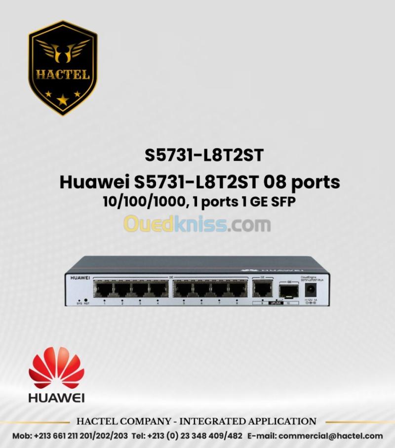 Switch huawei S5731 PoE et Non PoE avec 1GB SFP et 10GB SFP+ Ports 7