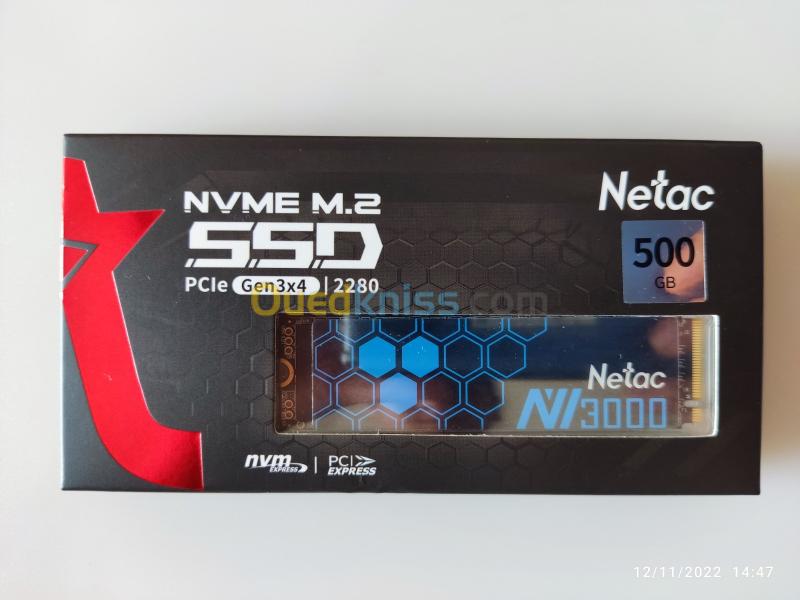  Netac NVME M.2 SSD NV3000 500GB 3100Mo/s