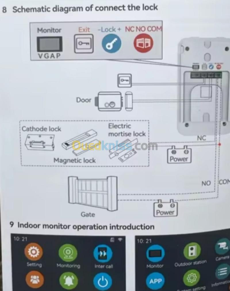 Vidéophone wifi avec application tuya 5